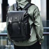 Baodi kangaroo mens backpack business large-capacity computer backpack 15 6 inches travel bag student schoolbag retro