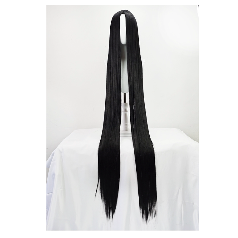 【Fire Anime Universal Cosplay Wig 60cm 1m 1.5m 2m Middle Part Long Straight Hair High-Temperature Fiber Wig】