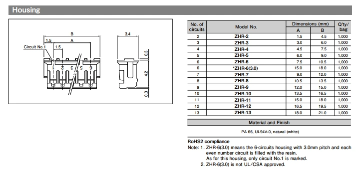 Đầu nối JST ZHR-11 Đầu nối vỏ nhựa 11p chính hãng nguyên bản nhà máy còn hàng