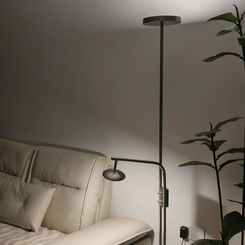 Bauhaus Italian-Style Led Eye-Protection Floor Lamp, Dimmable, Modern Minimalist Living Room, Bedroom, Study, Nordic Mid-Century Style Bauhaus Italian-Style Led Eye-Protection Floor Lamp, Dimmable, Modern Minimalist Living Room, Bedroom, Study, Nordic Mid-Century Style