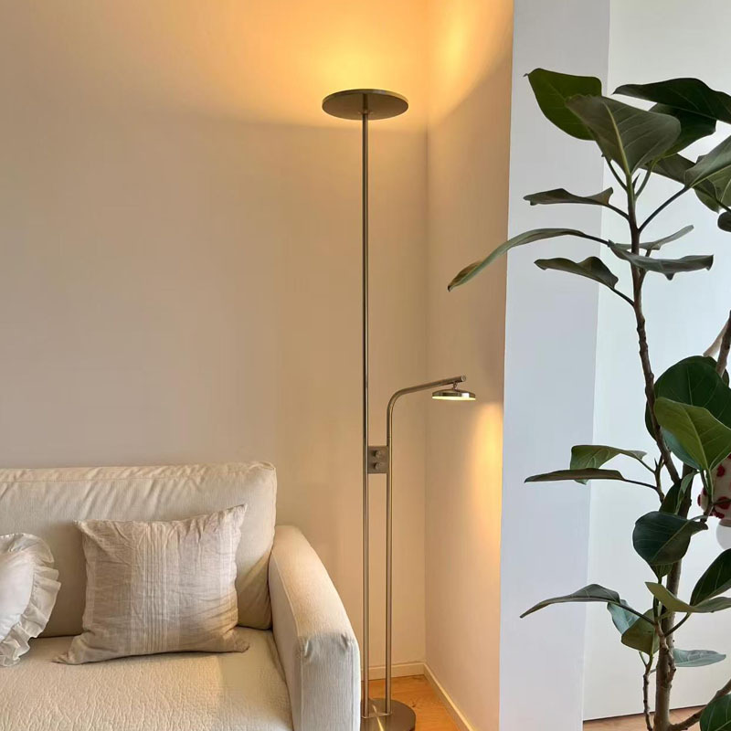 Medieval-Style Bauhaus Italian-Style Led Eye-Protection Floor Lamp with Dimming, Modern and Simple, Suitable for Living Room, Bedroom, Study, Nordic Style Medieval-Style Bauhaus Italian-Style Led Eye-Protection Floor Lamp with Dimming, Modern and Simple, Suitable for Living Room, Bedroom, Study, Nordic Style
