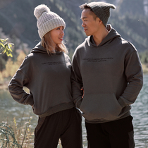 AlphaGym crisp hat type couples sports sweater men and women Spring Autumn plus velvet short loose casual pullover hoodie