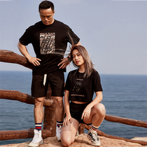 AlphaGym Break rues lovers camouflan printed T-shirt spring summer with loose sports casual short sleeves