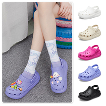 Cloud puff style clogs mens thick-soled outer slippers summer high-end 2024 new couple sandals