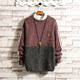 Mùa thu mùa đông vài thêu áo len nam tăng mỡ mã lỏng knitsweater Hàn Quốc phiên bản của dòng mặc những người đàn ông béo xu hướng của nam giới.