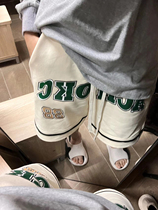 American Design Sense Niche Pure Cotton Casual Sports Shorts Women Summer Loose Outside Wearing High Waist Fashion 50% Pants