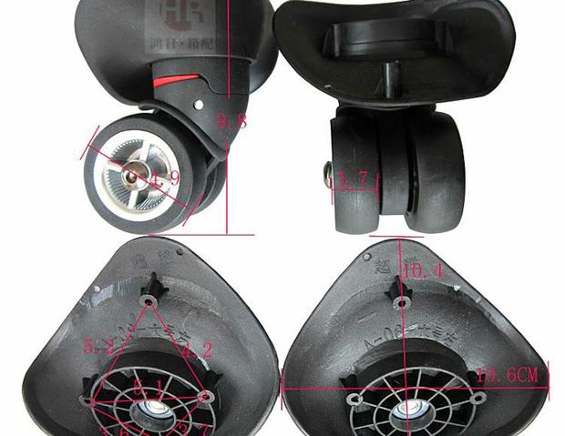 Yongxin 2017 va li va li mặc bánh xe caster câm caster màu hành lý phụ kiện liên quan dây đeo túi xách bằng da