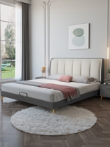 Technology cloth bed 1 35 m disposable childrens bed 1 2m small apartment soft bag fabric modern simple light luxury leather bed