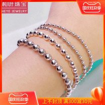 Round beads beads beads platinum bracelet womens pt950 womens platinum bracelet platinum bracelet