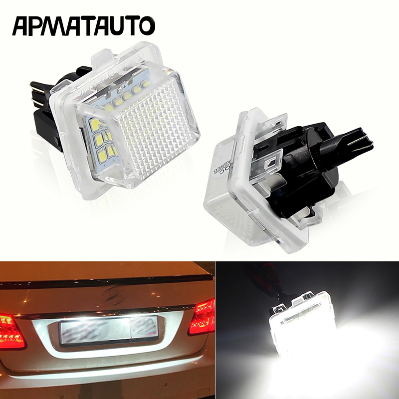 Suitable for Mercedes S C E class C200E300W204W212W221W207LED license plate light S300S350