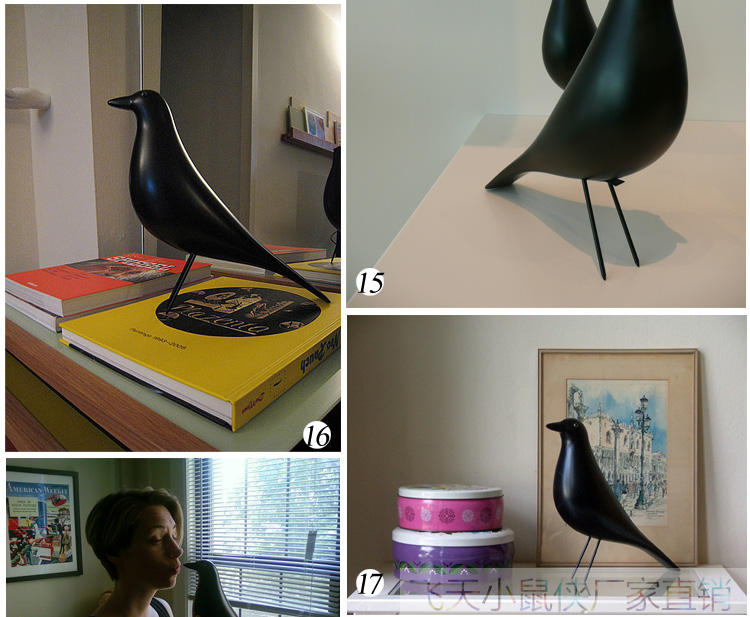 Eames chim mới nhà sáng tạo đồ trang sức chim gỗ trang trí sáng tạo phụ kiện đồ nội thất - Đồ nội thất thiết kế ghế sofa đơn