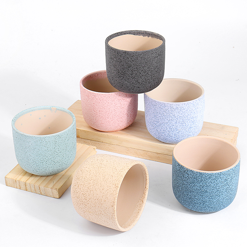 Rounded fleshy flowerpot ceramics through small pockets tao creative move of I and contracted large caliber special offer a clearance