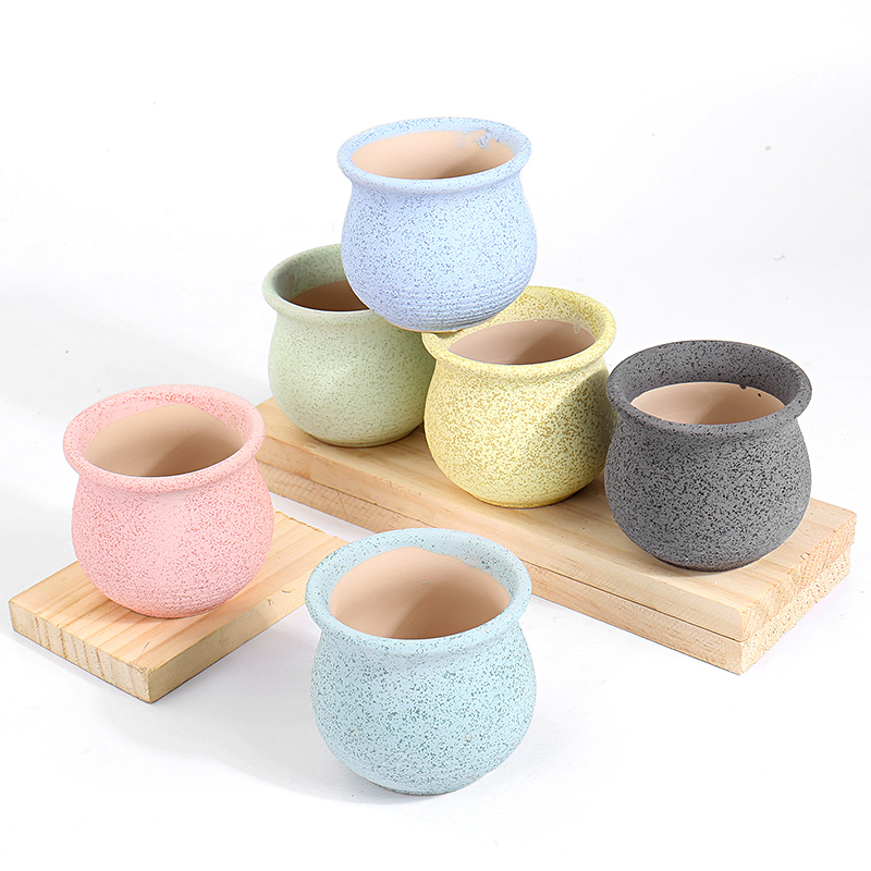 Rounded fleshy flowerpot ceramics through small pockets tao creative move of I and contracted large caliber special offer a clearance