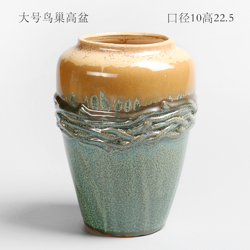 Creative move girl heart northern wind restoring ancient ways is green, cuhk small lovely fleshy flowerpot ceramic wholesale basis