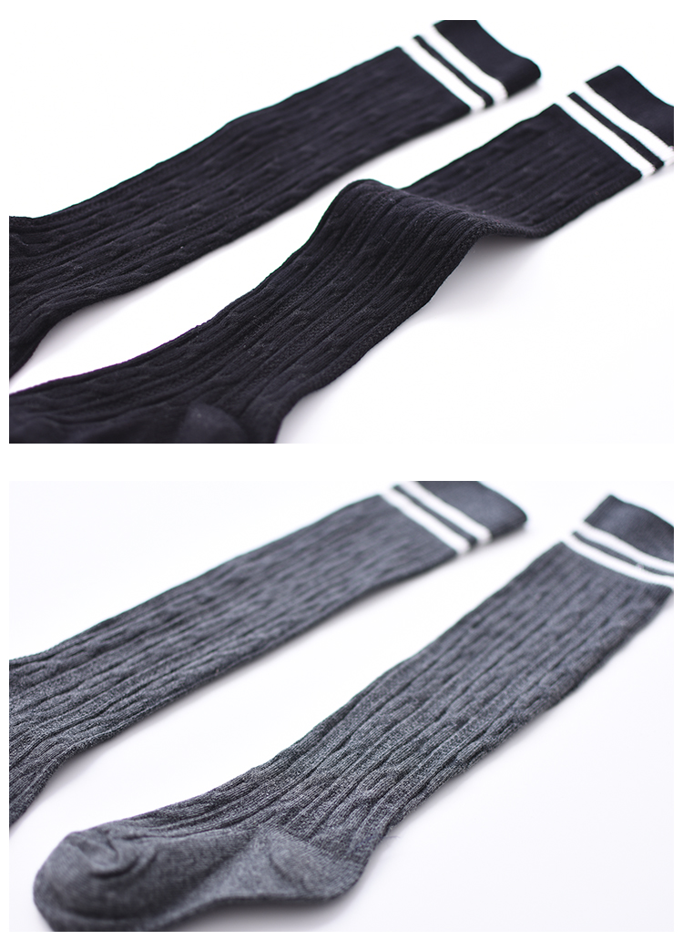 Gu Gu Phường cô gái trên đầu gối vớ cao cotton mùa thu vớ trẻ em vớ nữ nửa vớ trong vớ trẻ em lớn quần tất cho bé