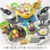 Trẻ em chơi nhà bếp đồ chơi đặt búp bê nấu ăn nhà mô phỏng nhà bếp lẩu cô bé nấu cơm mẫu giáo - Phòng bếp chảo bếp từ Phòng bếp