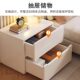Solid Wood Bedside Cabinet 2025 New Model Light Luxury High-End Bedside Storage Rack Home Bedroom Bedside Cabinet with Drawers