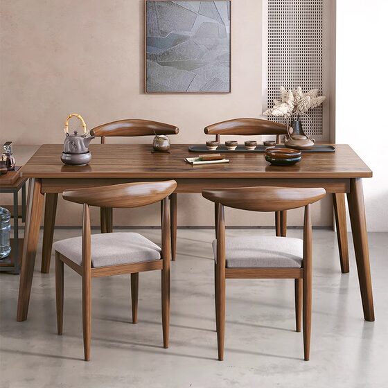 Tea Table for Home Use in the Living Room, Tea Table with Solid Wood Legs, Tea Table for Brewing Tea, Office Commercial Use, Small Apartment, 2025 New Model Tea Table