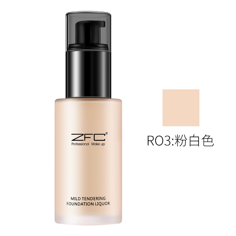 Kem nền dạng lỏng Zfc Kem che khuyết điểm lâu trôi Kem nền dạng kem nền che khuyết điểm làm sáng da kiểm soát dầu trang điểm nude - Nền tảng chất lỏng / Stick Foundation phấn nước kill cover
