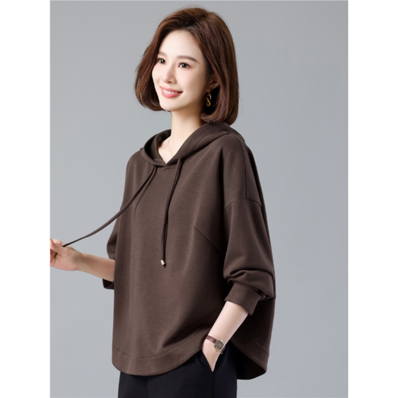 Hooded Sweatshirt for Women 2026 New Popular Style Spring and Autumn Thin Fashion Trendy Loose Casual Top for Moms Hooded Sweatshirt for Women 2026 New Popular Style Spring and Autumn Thin Fashion Trendy Loose Casual Top for Moms
