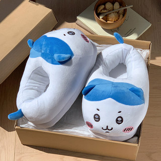 Cartoon Cute Winter 2025 New Indoor Cotton Slippers for Men and Women, Fleece-Lined, Warm, Non-Slip, Plush Maternity Shoes