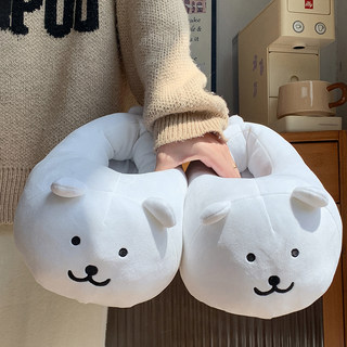 Winter 2025 New Cute Cartoon Cotton Slippers for Home Indoor Use, Non-Slip, Plush, Warm, and Suitable for Men and Women, Maternity Shoes