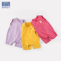 Newborn baby one-piece sleeveless summer dress Male newborn Harvest Summer thin Baby Clothes Cute Super Cute Woman