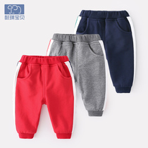 Baby pants Winter female baby plus velvet padded cotton pants 0-1 year old newborn warm big butt pants Winter Men