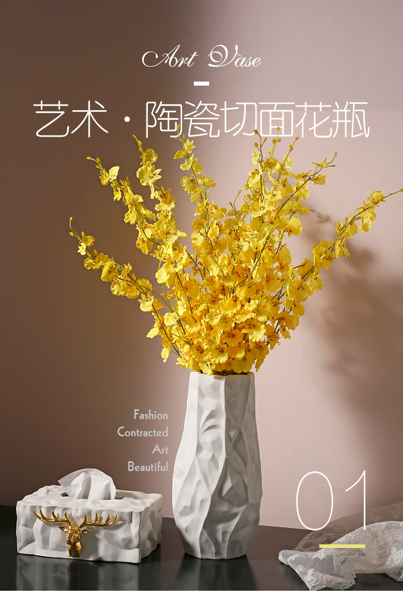 I and contracted sitting room place landing creative flower arrangement home decoration ceramic dry flower vase floral arrangements
