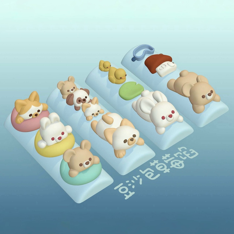 【In Stock, Authentic and Authorized】Red Bean Bun Strawberry Filling Pond Nail Art Mold