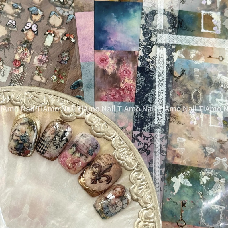 【In Stock, Authentic and Authorized】Tiamo Pengpeng Collaboration Vintage Scroll Art Transfer Paper 【In Stock, Authentic and Authorized】Tiamo Pengpeng Collaboration Vintage Scroll Art Transfer Paper