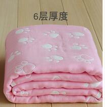 Baby child bath towels soft baby quadrilateral bath towel gauze square newborn to be enlarged thick 6 floors