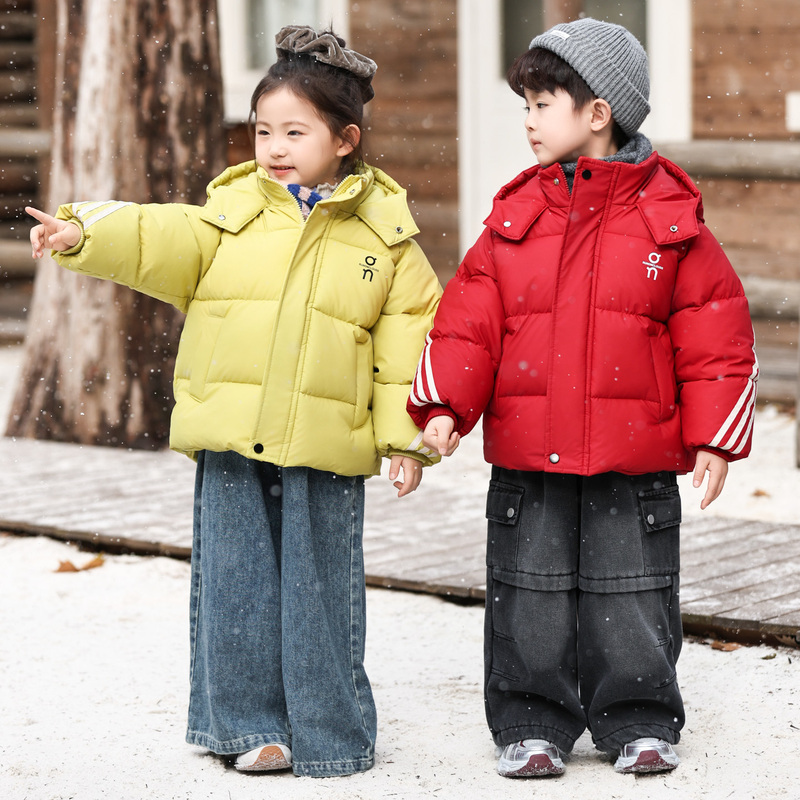 Boys' Winter Cotton-Padded Jacket, Twin Brother and Sister Style, New Children's Cotton and Fleece-Lined Coat, Boys' Winter Warm Cotton Clothing Boys' Winter Cotton-Padded Jacket, Twin Brother and Sister Style, New Children's Cotton and Fleece-Lined Coat, Boys' Winter Warm Cotton Clothing
