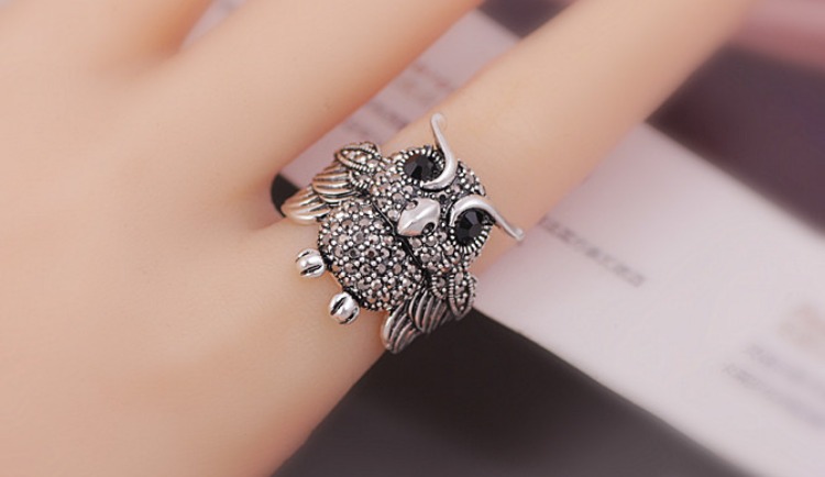 Phiên bản Hàn Quốc của người phụ nữ thủy triều chỉ số nhẫn nhẫn hoa hồng nữ nhẫn thời trang bạc retro không phai nhẫn nhẫn vàng tây nam