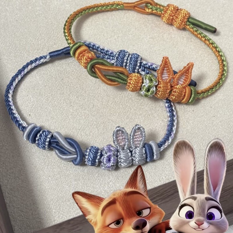 Zootopia Judy Nick Color Matching Bracelet for Children, High-Quality and Exquisite, Gift for Girlfriend, Couple Style Bracelet