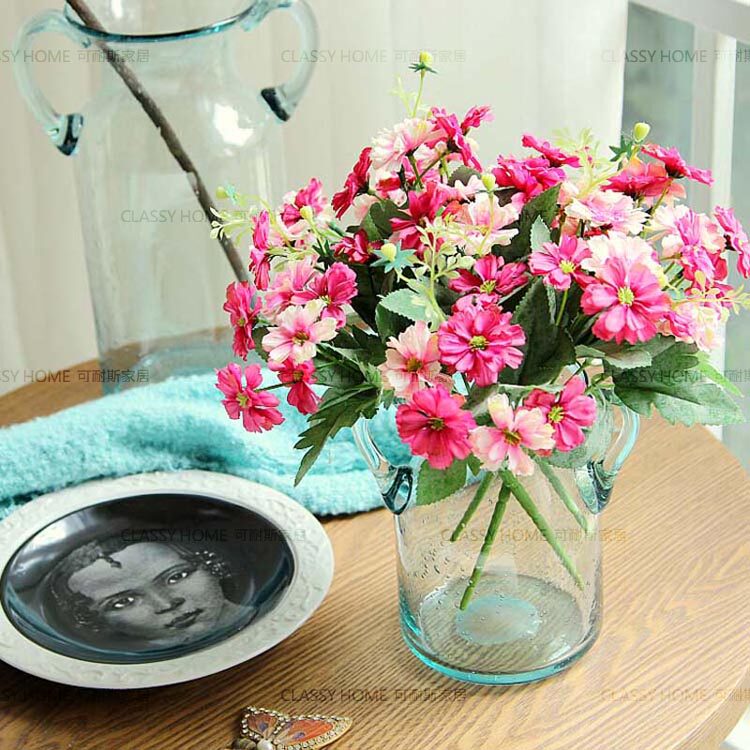 (clear cabin 5 fold) Pets nourishing 15 head watercolor Persian chamomile emulation floral bouquet of flowers dried flower wedding with floral flower