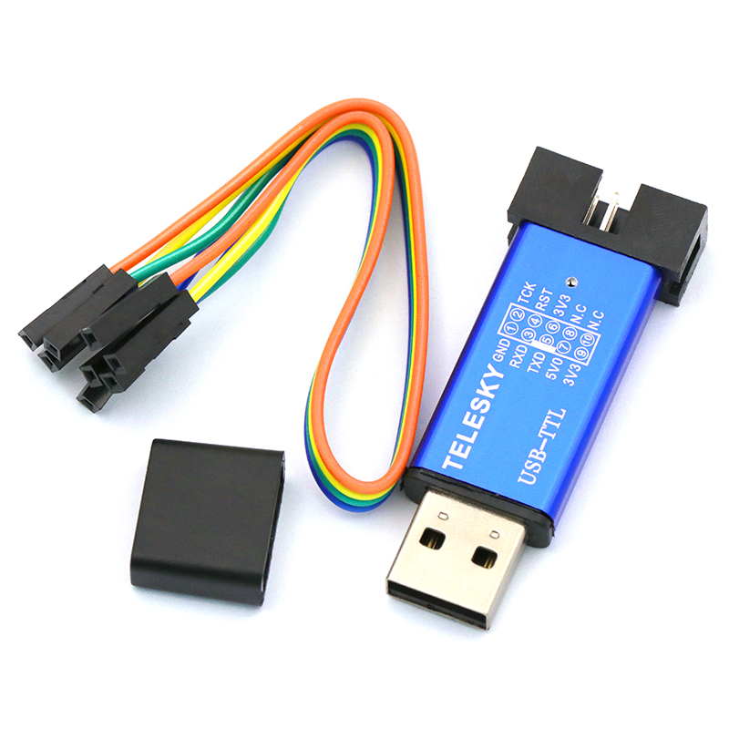 STC single chip automatic download cable USB to TTL free manual cold start programmer STCISP download
