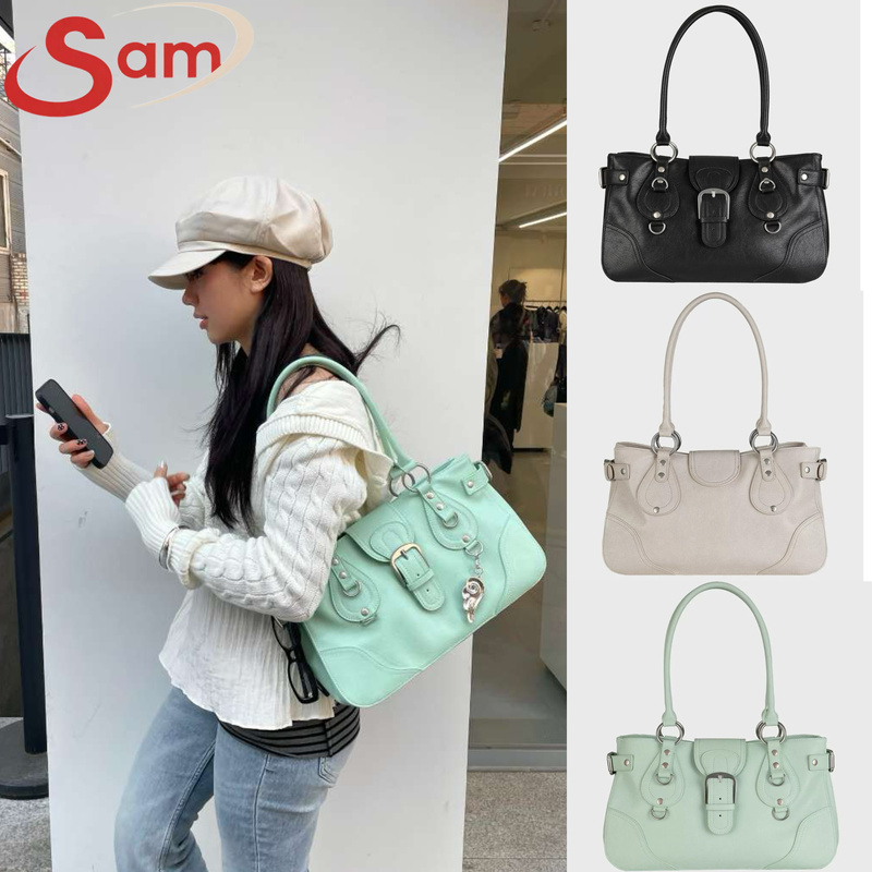 Korean Dimanche Retro Large-Capacity Shoulder Bag, Versatile Commuter Underarm Bag, Handbag, Motorcycle Bag, Women's Bag
