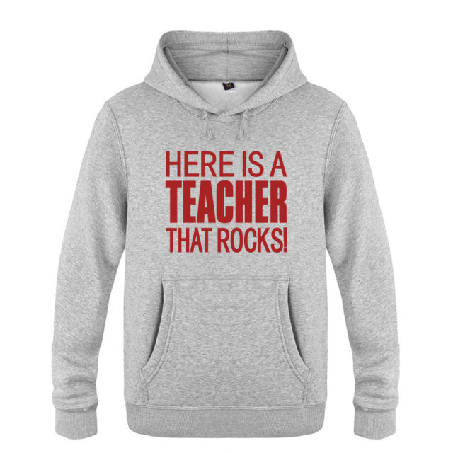 Funny men's sweater MyTeacherrocks-Funnyteacherappreciation