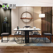 New Chinese tea table One full set of office tea table chair combination minimalist modern office Gongfu Tea a few business