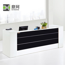 Office Front Desk Desk Reception Desk Training Institution Property Intermediary Front Desk Cashier Desk Office Furniture Company Front Desk