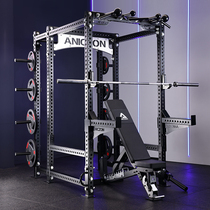Full-frame squat rack professional small flying bird gantry rack fitness equipment household multi-functional all-in-one 6-column bench press rack