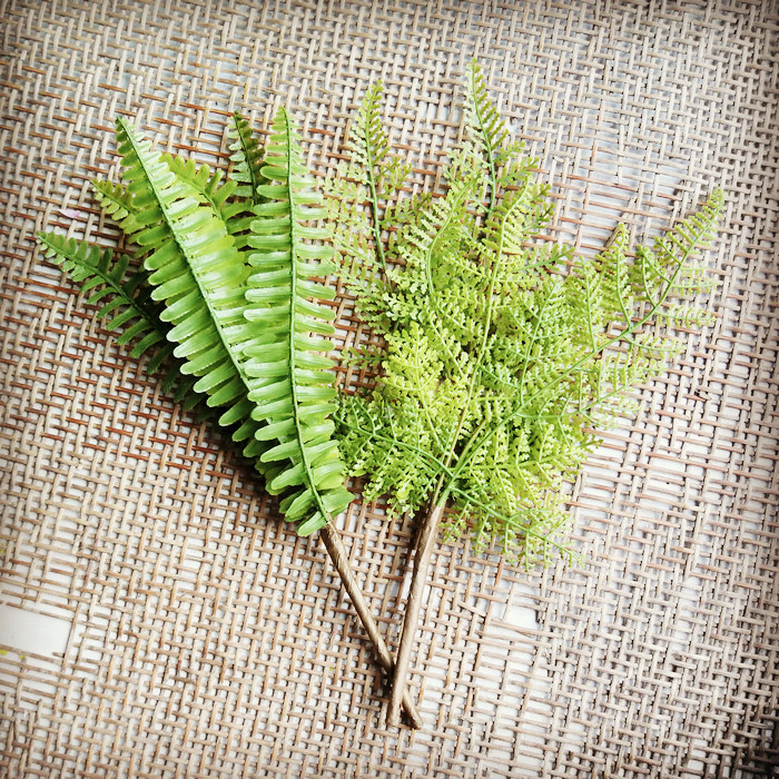 Sen Ensemble Small Objects Simulation Leaves Handmade Diy Hair Accessories Hat Leafy Green Leaves Emulated Pippegrass Iron Tree Leaf Fern Leaf-Taobao