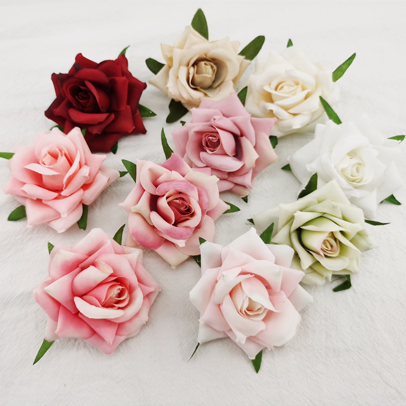 Floral DIY hand for material embroidered ball simulation flower wedding celebration headwear material accessories Flower ring material Oil painting Rose-Taobao