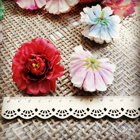 Huahai Grand World DIY DIY Материал Имитация материала Моделирование цветочной головы Цветочная головка 5,5 см цветущая горная камелия