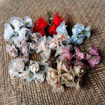 Flower Sea Diy Handmade Material Flowers Retro Eurostyle Emulation Floral Head Accessories Decoration Mini Sand Flowers Rose Bud