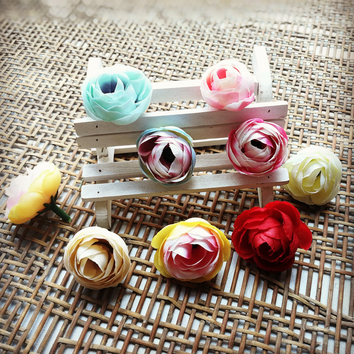 DIY hands as material accessories Accessories Grass Hat Floral Chest Floral Ring Material Photo Props Bicolor Small Tea Bud