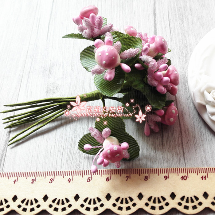 Mushroom Flower Beads Full of Star DIY Handmade Material Hair Accessories Decoration Craft Gift Hem Wedding simulation Flower mens Full Star