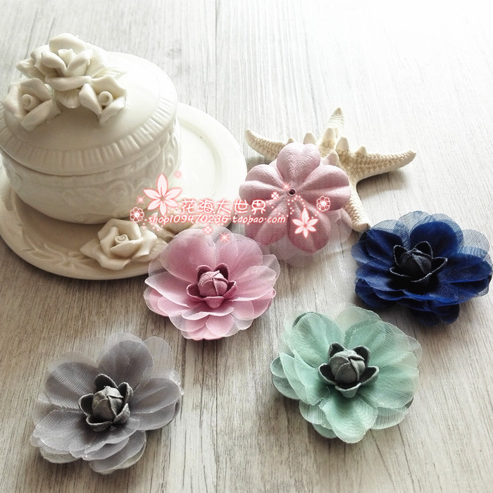 South Korea Hair Accessories Semi-finished Products Handmade Hair Accessories Materials DIY Ornament Accessories For DAUGHTER SAND FLOWERS