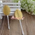 DIY mô phỏng hoa hồng lá cưới tóc phụ kiện trang trí vật liệu vòng hoa lá vàng đầy màu sắc loạt lá xanh lá khảm - Phụ kiện tóc kẹp tóc đính đá Phụ kiện tóc